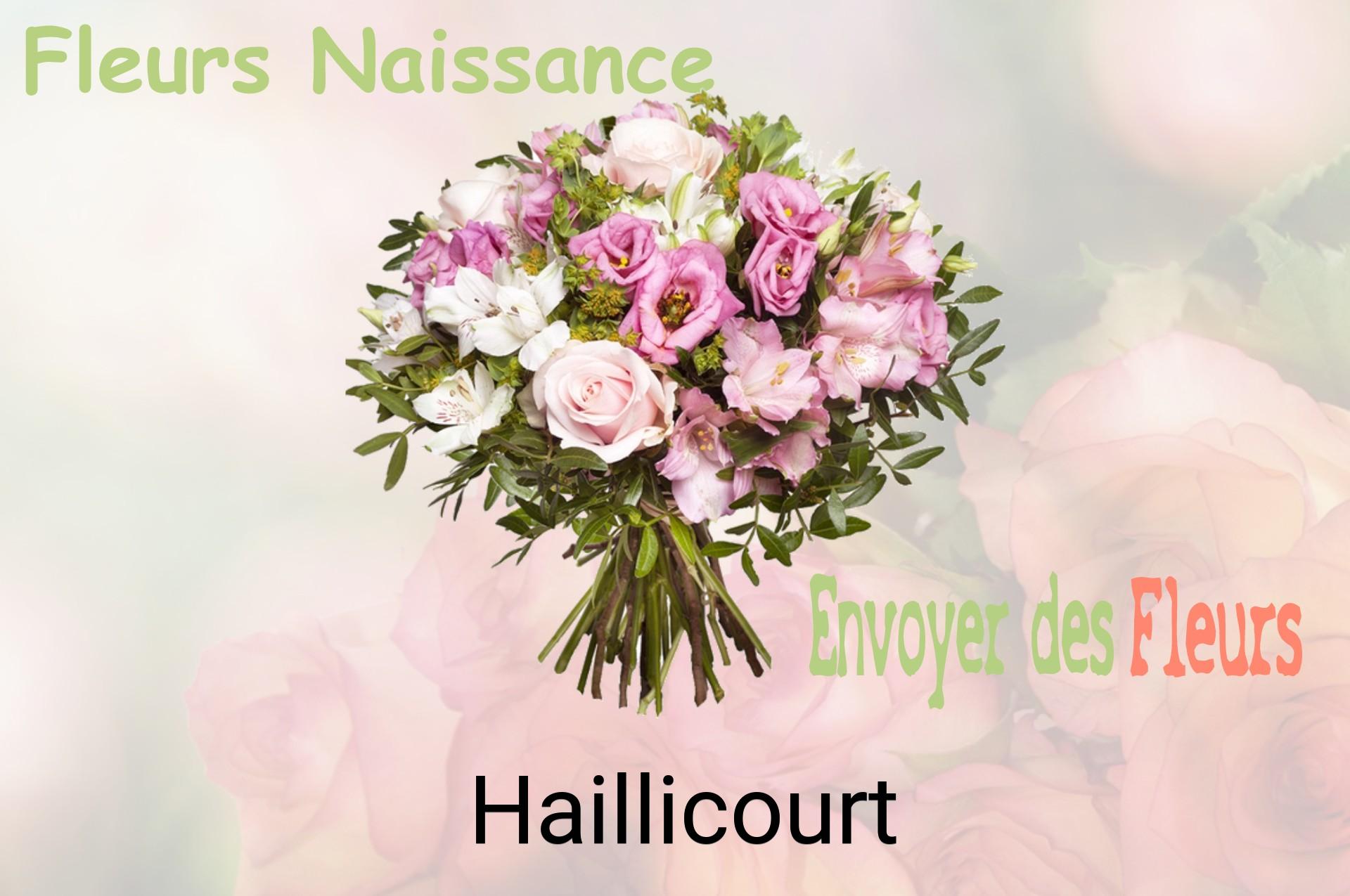 Bouquet de fleurs de naissance livré à Haillicourt